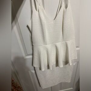 NWT 1X White Dress